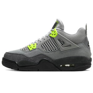NIKE ナイキ AIR JORDAN 4 RETRO SE GS 'NEON 95' エア ジョーダン 4 レトロ スペシャルエディション キッズモデル "ネオン 95" キッズ レディース スニーカー COOL GREY/VOLT-WOLF GREY-ANTHRACITE CT5343-007【限定モデ