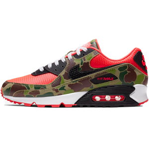 NIKE iCL ATMOS X AIR MAX 90 SP 'REVERSE DUCK CAMO' AgX×GA }bNX 90 XyVGfBV "o[X _bN J" Y fB[X Xj[J[ INFRARED/BLACK-DARK SAGE-BAROQUE BROWN CW6024-600y