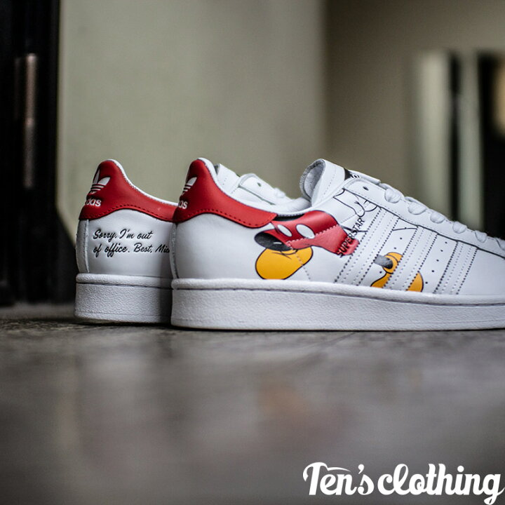 楽天市場 Adidas Originals アディダス オリジナルス Mickey Mouse X Superstar Color ミッキーマウス スーパースター カラー メンズ レディース スニーカー White ホワイト Fw2901 限定モデル Tens Clothing