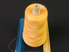 ウール/レーヨン 56番双糸　オレンジ　200g巻編み糸 織り糸 合わせ糸