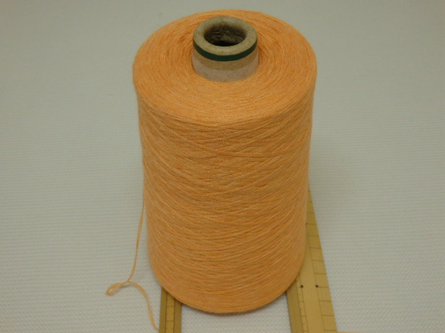 販売期間 限定のお得なタイムセール イタリア製綿糸ジェノバ 正規品送料無料 30番手X6本引き揃え オレンジ 200g