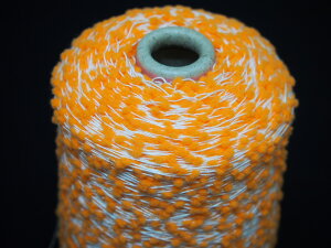 ポンポン 6.5番手 オレンジ 140g巻 (数珠モール)