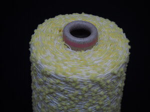 ポンポン 6.5番手 クリーム 100g巻 (数珠モール)