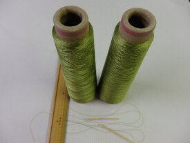 細番手 高級生糸　シルク100%28/2×3 (168d) うすい緑 6-1