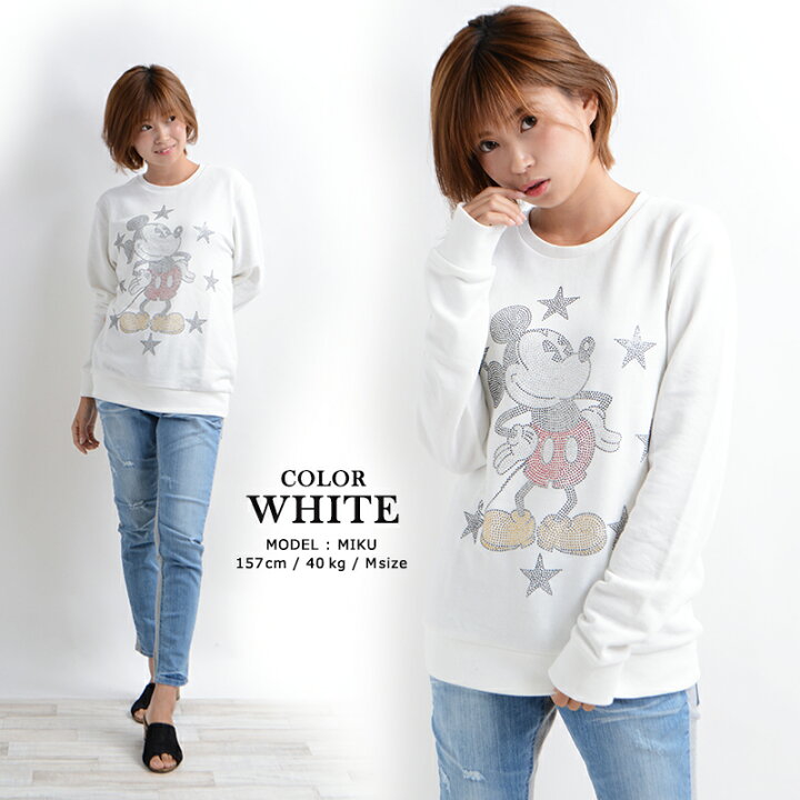 楽天市場 ラインストーンミッキートレーナー B ミッキー 男女兼用 トレーナー カップル ディズニー ペアルック メンズ レディース トップス 可愛い カワイイ オシャレ お洒落 Mickey お揃い デート 韓国 ファッション 春 春服1111 1111 Clothing