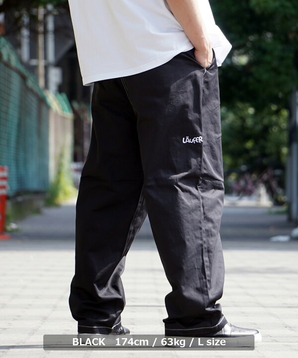 楽天市場】【 Laufer コットンツイル ワイドパンツ 】 テーパード 
