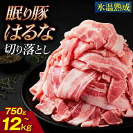 眠り豚はるな 国産 豚肉 小分け 真空パック 750g～12kg 切り落とし 豚小間 大容量 ご自宅用 岩野精肉店