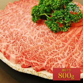 【送料無料】【神戸ビーフ ギフト】神戸牛 特選カルビ 焼肉 800g（冷蔵）国産 牛肉 内祝い 焼肉 BBQ 肉 牛肉 贈答 お返し お取り寄せグルメ 巣ごもり 自粛 復興応援