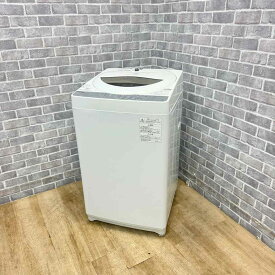 洗濯機 5.0kg 東芝 AW-5G6(W) 2018年製 【中古】