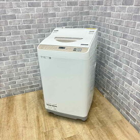 洗濯乾燥機 5.5kg 乾燥容量3.5kg シャープ SHARP ES-T5DBK 2020年製 【中古】
