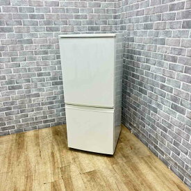 シャープ 冷蔵庫 2ドア 137L どっちもドア SJ-D14B-W 2015年製 【中古】