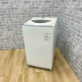 洗濯機 5.0kg 東芝 AW-5G6(W) 2019年製 【中古】