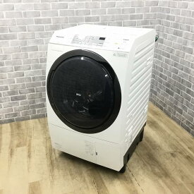 ドラム式洗濯機 パナソニック 10.0kg 乾燥容量6.0kg 左開き ホワイト NA-VX3800L-W 2017年製 【中古】