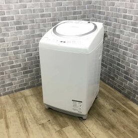 洗濯乾燥機 東芝 ZABOON 8.0kg 乾燥容量 4.5kg シルバー AW-8V6(S) 2017年製 【中古】