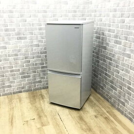 冷蔵庫 2ドア 137L つけかえどっちもドア シャープ SJ-D14E-S 2019年製 【中古】