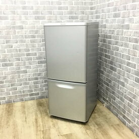 冷蔵庫 2ドア 138L 右開き パナソニック NR-B149W-S シルバー 2016年製 【中古】