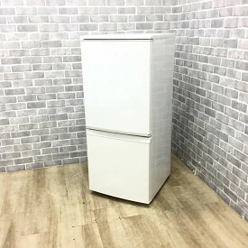 冷蔵庫 2ドア 137L つけかえどっちもドア シャープ SJ-D14C-W 2017年製 【中古】