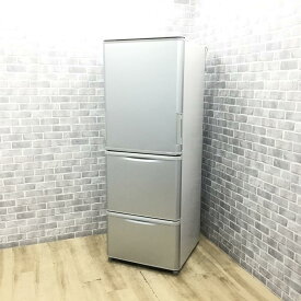 冷蔵庫 3ドア 350L シャープ どっちもドア SJ-W352F-S 2020年製 【中古】