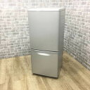 パナソニック 冷蔵庫 2ドア 138L 右開き シルバー NR-B149W-S 2017年製 【中古】