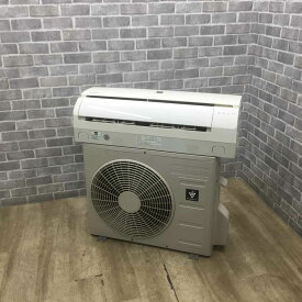 シャープ エアコン 2.2kw プラズマクラスター搭載 ホワイト AY-G22DH 2018年製 【中古】