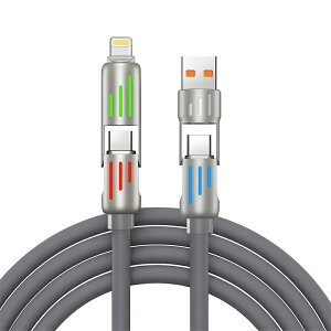 4in1}[dP[u 240W }[d ϋv USBVRP[u TYPE-C iPhone 1M LEDCg PD3.1 P[u 480Mbps type-cP[u \`bv f[^] fɋ  iPhone16/iPhone15/iPhone13V