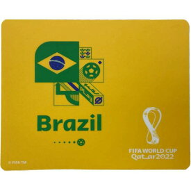 FIFA ワールドカップ カタール 2022 公式 マウスパッド ブラジル代表 FWCQ179( サッカー ワールドカップ オフィシャル グッズ ロゴ ファングッズ 応援グッズ プレゼント マウスパッド PC サプライ サポーター カタール ワールドカップグッズ 応援 ブラジル ネイマール )