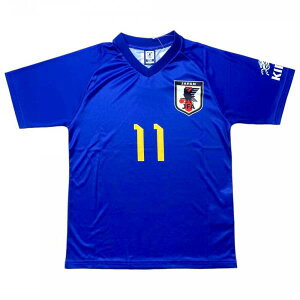 JFA KIRIN×サッカー日本代表 プレーヤーズTシャツ2023 O500A( サッカー 代表 Tシャツ 日本代表ユニフォーム風 大人 子供 キッズ プレゼント 2023年モデル 青 ブルー キリン 応援 観戦 )