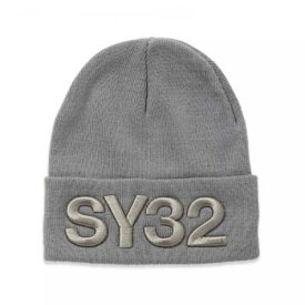 SY32 by SWEET YEARS 3D ロゴ ニットキャップ 71423( サッカー フットサル 帽子 ファッション ラグジュアリー ハイブランド お洒落 服 普段着 サッカーとファッションの融合 )