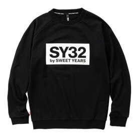 SY32 by SWEET YEARS BOX LOGO P/O CREW スウェット TNS17052( サッカー フットサル ウェア ファッション ラグジュアリー ハイブランド お洒落 服 普段着 サッカーとファッションの融合 )
