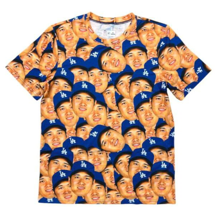 楽天市場】大谷翔平 顔だらけ Tシャツ メジャーリーグ ドジャース 
