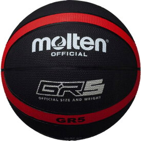 モルテン GR5 ゴムバスケットボール 5号球 ブラック×レッド BGR5KR( バスケットボール バスケ バスケットボール5号球 )