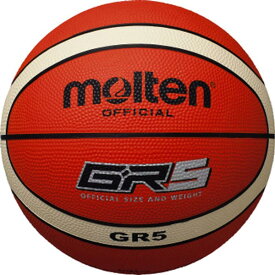 モルテン GR5 ゴムバスケットボール 5号球 オレンジ×アイボリー BGR5OI( バスケットボール バスケ バスケットボール5号球 )