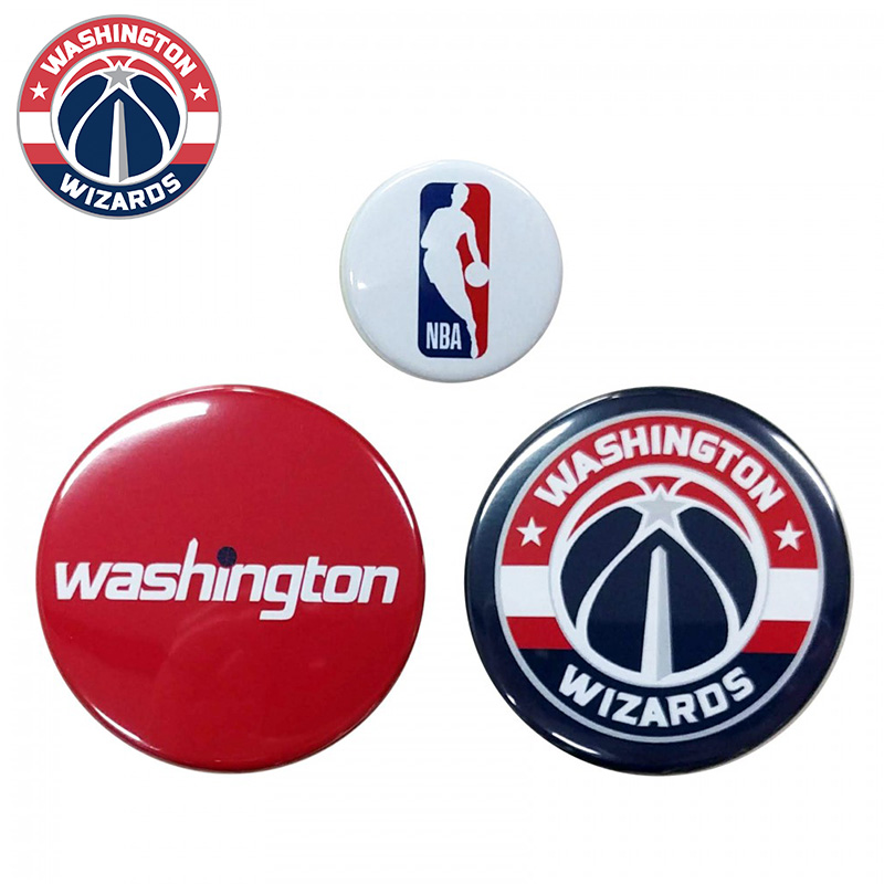 NBA ワシントン・ウィザーズ 缶バッジ 3個セット( バスケットボール グッズ 缶バッジ ピンバッジ NBA Washington Wizards  バスケ ウィザーズ ) | イレブンストア　楽天市場店