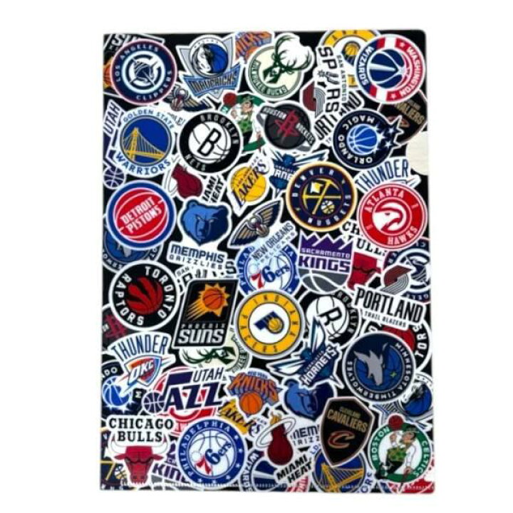 楽天市場】NBA クリアファイル(2枚セット) ALLOVER NBA87923 