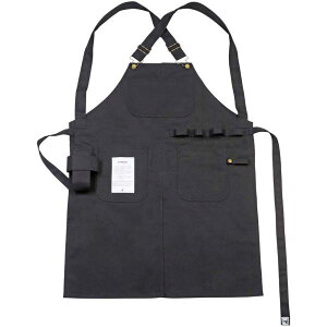 キャプテンスタッグ FIRE PROOF ワークエプロン(ブラック) UP2695