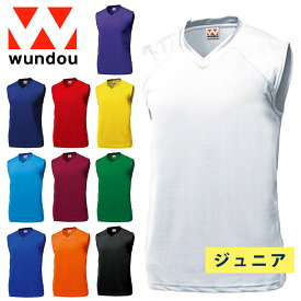 wundou ジュニア ベーシックバスケットシャツ P1810( バスケ バスケット ウェア シャツ タンクトップ )