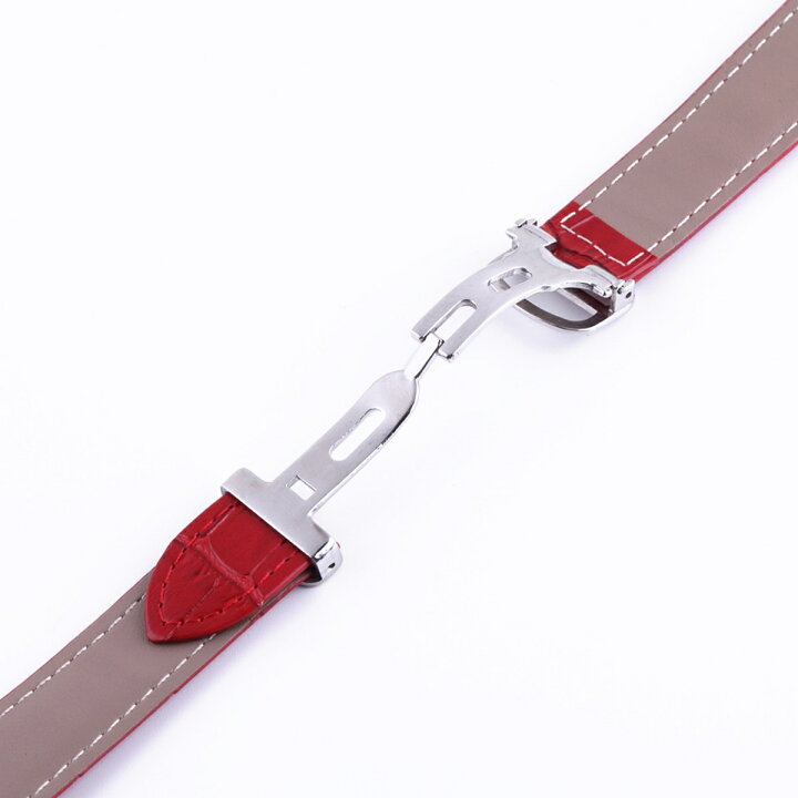楽天市場】【 for Cartier 】 Dバックル付き 本革製 クロコダイル型 