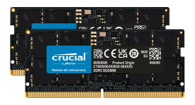 ノートPC用増設メモリ 32GB(16GBx2枚)DDR5 5600MT/s(PC5-44800)CL40 SODIMM 262pin