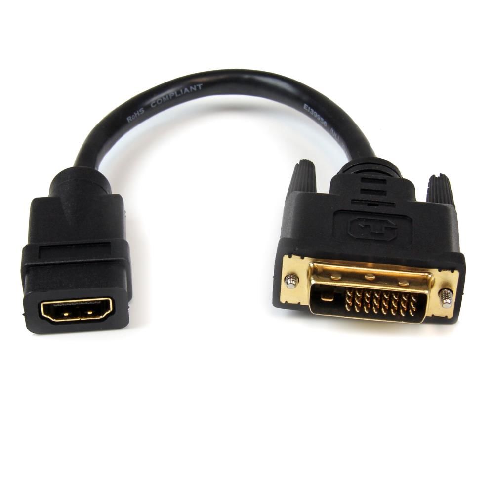 StarTech.com HDDVIFM8IN HDMI - DVI-D変換ケーブルアダプタ DVI 安値 セール 特集 メス オス 1920x1200 20cm