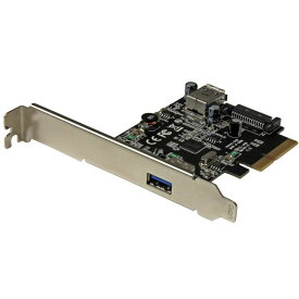 2ポートUSB 3.1(10Gbps)増設PCI Expressカード USB Type-A(外部ポート x1/ 内部ポート x1) USB 3.1 Gen 2対応
