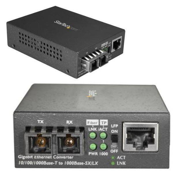 Gigabit対応光メディアコンバータ 1000Base-SX 2芯SC端子 マルチモード(2芯) 最大550m ギガビット対応光メディアコンバータ 光 - LAN変換器：123market