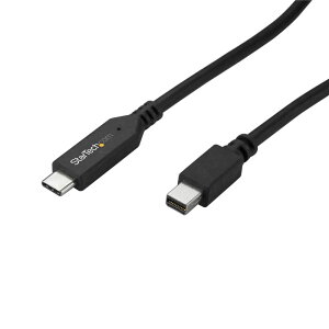 1.8m USB-C - Mini DisplayPort�P�[�u�� 4K/60Hz �u���b�N USB Type-C - mDP�P�[�u��