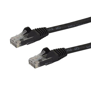 �J�e�S���[6 LAN�P�[�u�� 1.5m �c���܂�h�~RJ45�R�l�N�^ �u���b�N CAT6�M�K�r�b�g�C�[�T�l�b�g�P�[�u�� 24AWG
