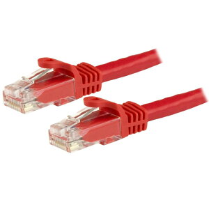 �J�e�S���[6 LAN�P�[�u�� 1.5m �c���܂�h�~RJ45�R�l�N�^ ���b�h CAT6�M�K�r�b�g�C�[�T�l�b�g�P�[�u�� 24AWG