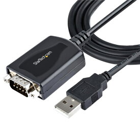 USB-RS232Cシリアル変換ケーブル/USB 2.0/91cm/COMポート番号保持機能/USB Type-Aオス・DB9オス/Windows & macOS/USB-D-Sub 9ピン変換アダプター