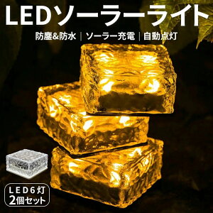 【期間限定ポイント10倍】『送料無料』ソーラーライト ガーデンライト 屋外 防水 防犯 イルミネーション 明るい 自動 温白色 2個セット 明るさセンサー 花壇 植栽 駐車場 屋外 庭 ライトアッ