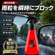 【期間限定 3160 円】雨神 RainGod 車ガラス撥水剤 雨はじきスプレー 100ml フロントガラス サイドミラー…