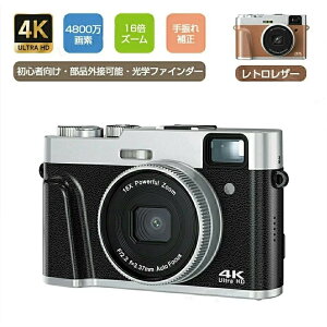 �f�W�^���J���� 4K 4800����f 16�{�Y�[�� �I�[�g�t�H�[�J�X ��U��␳ ���w�t�@�C���_�[ �t���b�V�� HDMI�o�͉\ 2.8�C���` �J���� �f�W�J�� ���g�� ���S�� �w�� �C�w���s �v���[���g