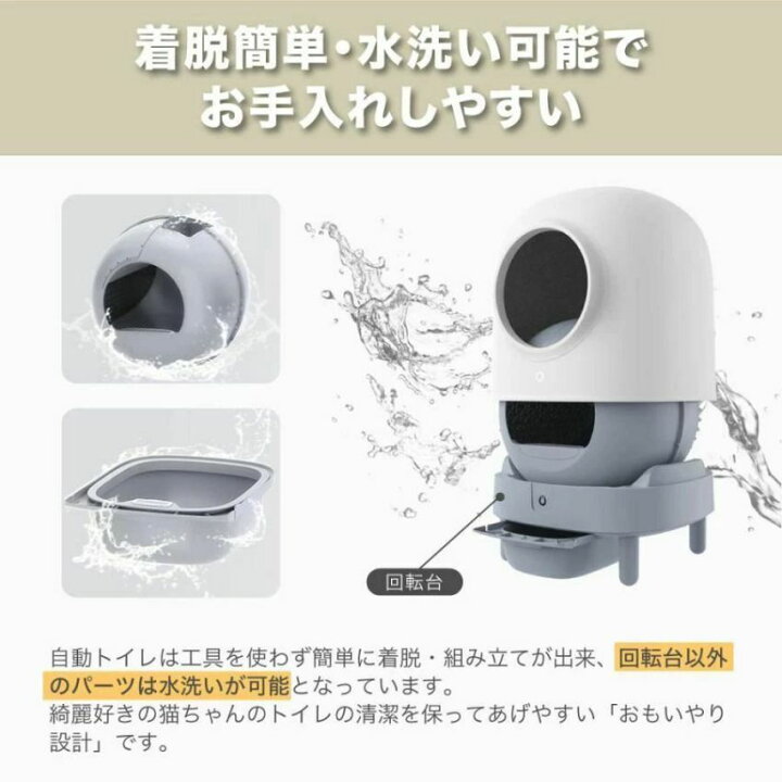 楽天市場】全自動 猫トイレ ペッツリー クリーン スマート 猫用 トイレ 