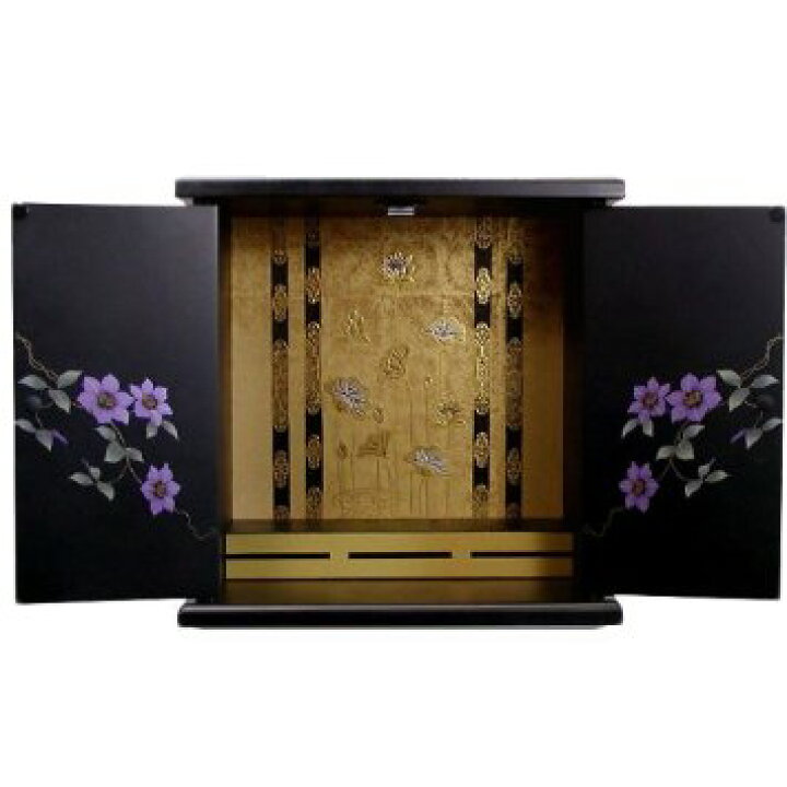 楽天市場】【送料無料】【製造直送の新品】 仏壇 漆器ミニ仏壇 鉄仙 